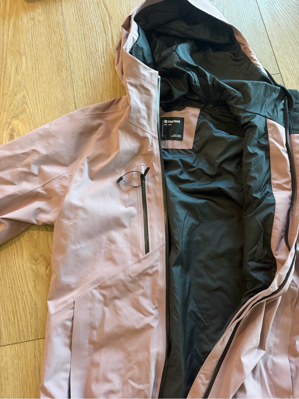 Marmot Women's Hooded Ski Jacket - Dusty Pink Shell